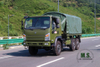 Dongfeng EQ2082 Flathead Army Green with Tarpaulin_Dongfeng 6*6 လမ်းကြမ်း သယ်ယူပို့ဆောင်ရေး ထရပ်ကား တင်ပို့ခြင်း