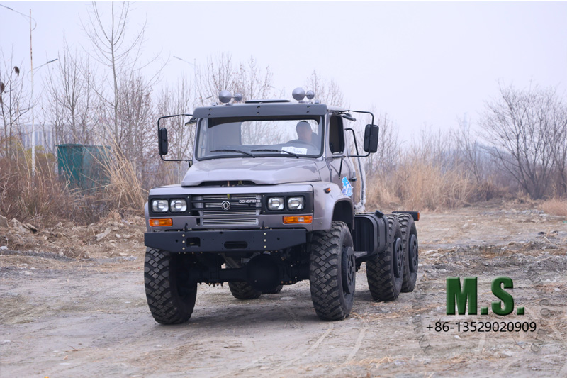 ထိရောက်မှု တာရှည်ခံ 6x6 တာယာတစ်လုံးတည်း တာယာ cabin ထရပ်ကား ဝတ်စုံသည် မဖွံ့ဖြိုးသေးသော ဧရိယာအတွက် ကုန်ကျစရိတ် ထိရောက်မှု တာရှည်ခံ 6x6 တာယာ cabin ထရပ်ကား လမ်းကြမ်း စမ်းသပ်မှု 