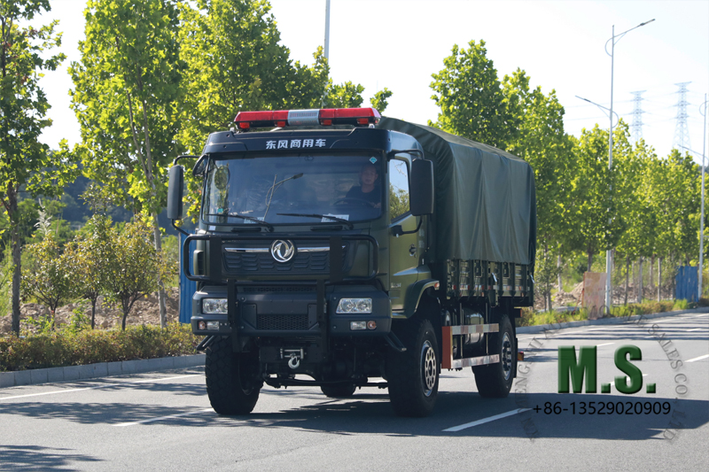 Dongfeng 4x4 ကုန်တင်ကား 10 တန်စုစုပေါင်းအလေးချိန် 