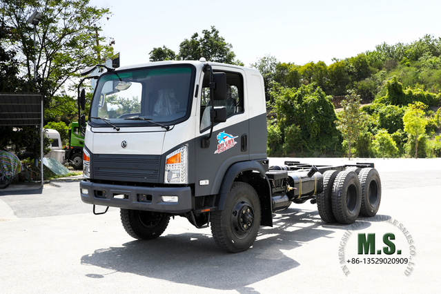 (New Colour) 5 Ton Six Drive Light Dump Truck Chassis_ 6*6 Diesel Off-road Dump Truck Chassis_ New Dongfeng SM Dump Truck Chassis