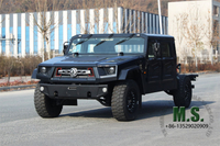 195Hp 4T GVW Dongfeng 4x4 Off-road All-terrain M-hero Jeep Chassis_Cummins Engine Military Armored High Mobility Vehicle Chassis Independent Suspension Auxiliary-Supported Run-Flat Tyre_Manufacturer