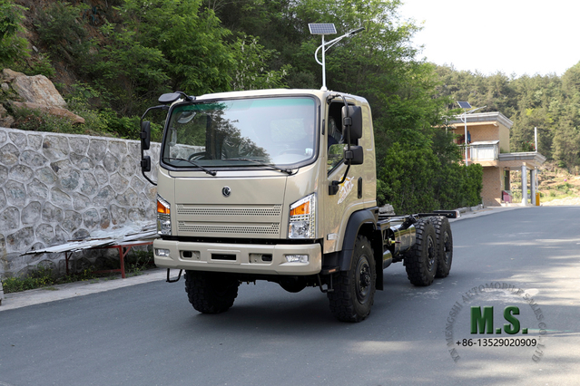 Dongfeng Six Drive Bobcat Off-road Truck Chassis_ 6*6 လူကြိုက်များသော Export Diesel Truck Chassis_ New Dongfeng Bobcat Dump Truck Chassis တင်ပို့မှုများ