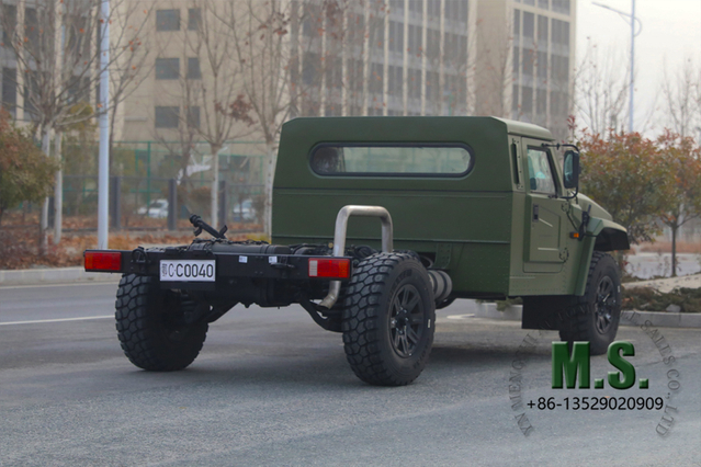 မြင်းကောင်ရေ 195 ကောင်အား 6-ton Gross Mass Dongfeng Mengshi 4x4 High-end Off-road Chassis၊ Cab_CTIS၊ ရှေ့နှင့်နောက် နှစ်ထပ် Wishbone လွတ်လပ်သော ဆိုင်းထိန်းစနစ်၊ Euro-6 Cummins အင်ဂျင်၊ စစ်ဘက်ဆိုင်ရာ အရည်အသွေး_Factory