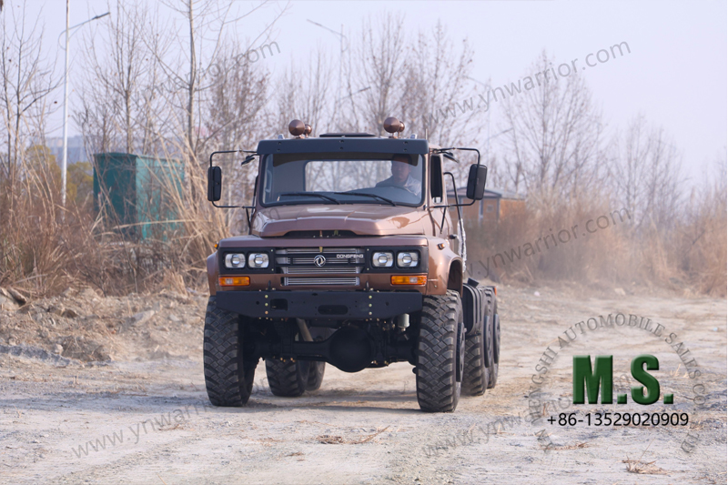 Dongfeng 11 တန် 6x6 လမ်းကြမ်းထရပ်ကားတစ်စီးတည်း နောက်တာယာစမ်းသပ်မှု 