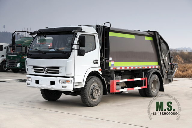 4*2 Dongfeng 9m³ ထရပ်ကား_ဘက်စုံသုံးအမှိုက်ထရပ်_Dongfeng လုပ်ငန်းသုံးထရပ်ကား