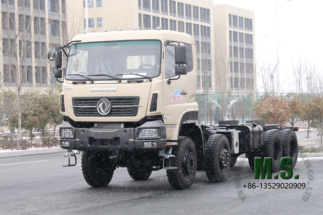 450Hp 26Tons GVW Dongfeng 8x8 Off-road Truck Chassis_4 Axle 8WD Cummins Engine Heavy Duty Truck Military Grade_Manufacturer တိုက်ရိုက် Factory Price