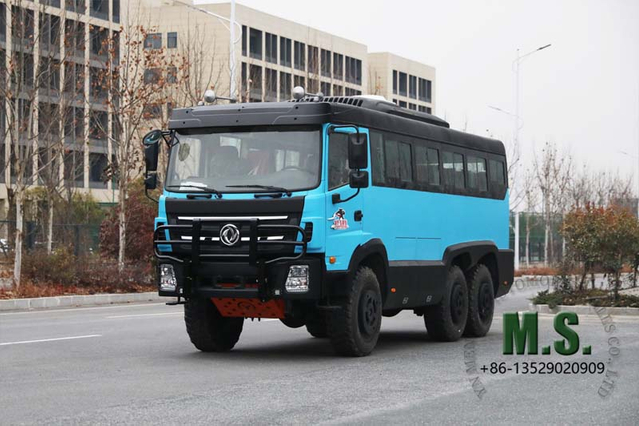 210Hp 27 ထိုင်ခုံ 6x6 လမ်းကြမ်းမိုင်းတွင်းသုံး Bus_Roof Mounted AC Swinging Entrance Door Deep Customizable Automatic Transmission Available Logo Design_Manufacturer Direct